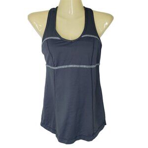 Lululemon Push Your Limits Tank Women 6 Gray Active Athletic Racerback Yoga